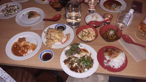 Some of the 'All in' dishes at Lucky Tortoise Dumpling Company - Temple Bar in Dublin