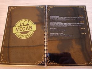 Vegan menu at Domenico in Varazdin
