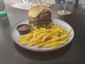 Vegan burger at Domenico in Varazdin