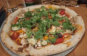 Vegan pizza at Domenico in Varazdin
