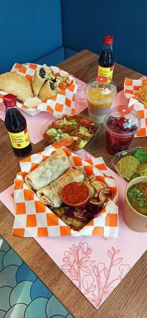 Burrito, calzone at Patison in Gdansk