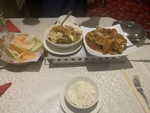 Special curry and tofu and veg in a Szechuan sauce   at Choi Gan in Clitheroe