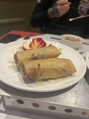 Taro spring rolls #Veganuary at Choi Gan in Clitheroe