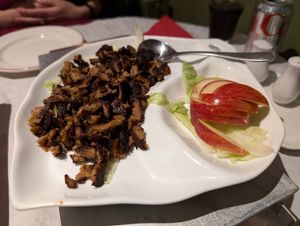 Mock duck and pancakes starter at Choi Gan in Clitheroe