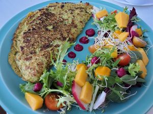 Breakfast vegan omelette at NA NA  in Playa Del Carmen