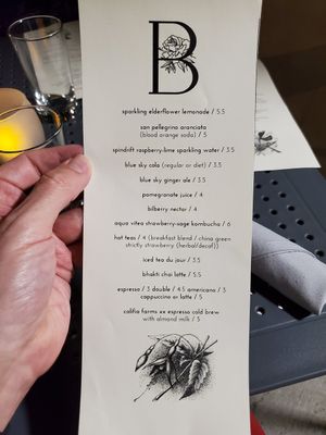 Drinks at Blossom Restaurant on University in New York City