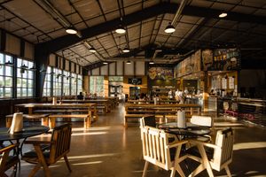 taproom at Beerburg Brewing in Austin