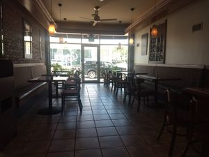 Dining area at Gino's Pizzeria in Poughkeepsie