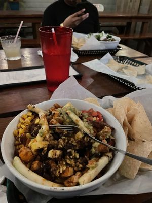 Warm bowl   at Juan's Flying Burrito - Lower Garden District in New Orleans