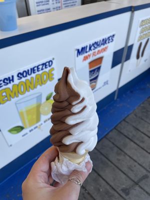 Chocolate vanilla swirl 😍  at Kohr's Frozen Custard in Point Pleasant Beach