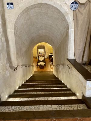 View from ground floor   at Agriristories in Matera