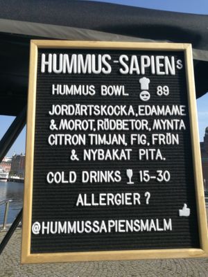The offer of the week at Hummus Sapiens - Maybe closed in Malmo