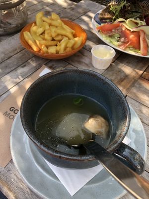 Soup and fries at Gewoon Bij Roon in Castricum