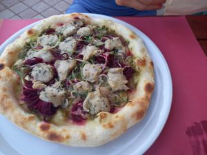 VEGAN Pizza at Gostilna Skok in Sezana