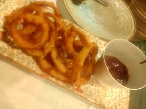 Onion rings at Ole Ole in Zakynthos