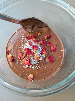 Chocolate mousse at Vangroenten in Hasselt
