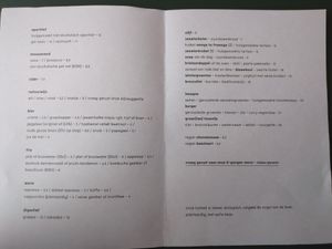 Menu (April 2025) at Vangroenten in Hasselt