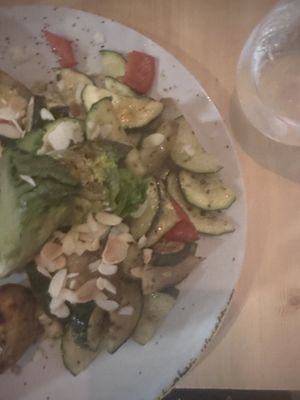 Vegan veggies and potatoes   at Sete Restaurante in Coimbra