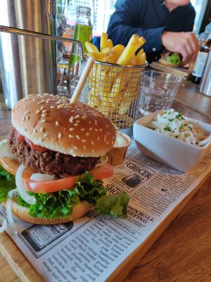 Vegan burger at D'n Burgemister in Veldhoven