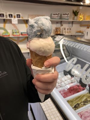 Hmmmmm  at Pilgrims Fudge Kitchen and Gelateria in Lindisfarne