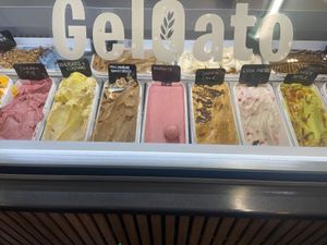 Gelato  at Pilgrims Fudge Kitchen and Gelateria in Lindisfarne