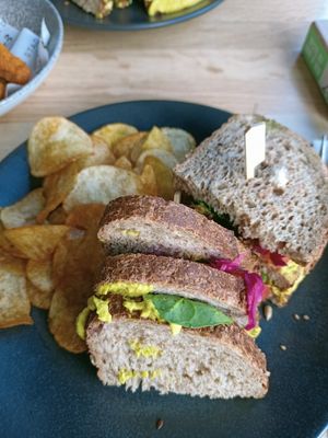 Vegan sandwich at Anne&Max in Alkmaar