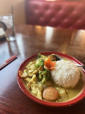 Thai House Restaurant - Tofu Yellow Curryy  at Thai House Restaurant in Marquette