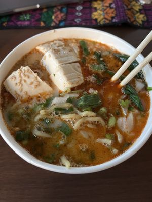 Vegan creamy spicy ramen  at JINYA Ramen Bar in Denver