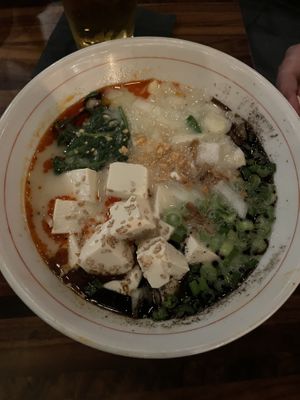 Spicy creamy vegan ramen   at JINYA Ramen Bar in Denver