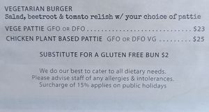 Vegetarian and vegan burgers at The Ranch Bar & Grill in Te Anau