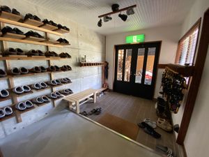 Entrance to the lodge  at Onpoint Madarao in Myoko