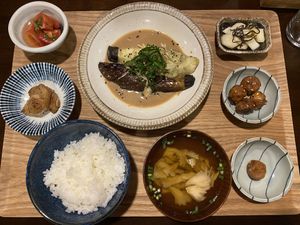 Vegan dinner 2  at Onpoint Madarao in Myoko