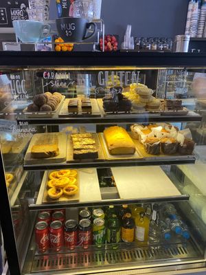Sweets cabinet - Vegan and GF options at Cafe Melzar in Mount Gambier
