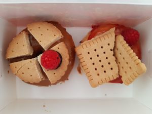 Donuts with cake toppings at Royal Donuts  in Mannheim