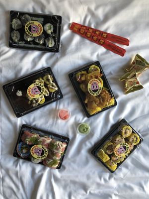 lots of choice :) at Vegan Sushi Express in Rotterdam