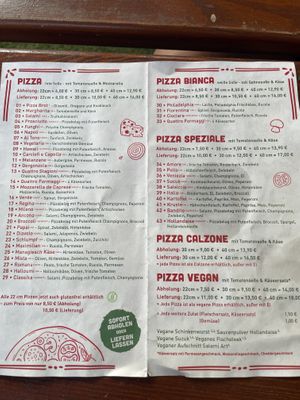 Menu  at Kruste in Leipzig