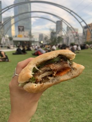 Bagel sandwich  at Hatena in Tokyo