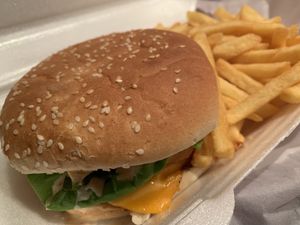 The Vhopper burger  at Vizza Guys in Gateshead