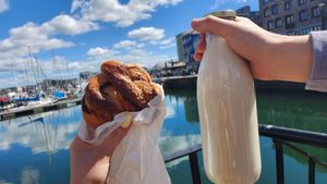 Oat milk at Jar in Plymouth