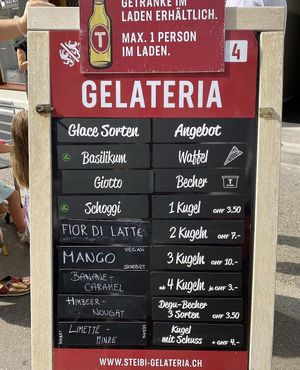   at Steibi Tabacchino Gelateria in Winterthur