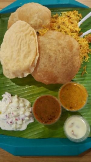 Nasi Briyani poori set at Komala's Restaurant - Northpoint City in North Singapore