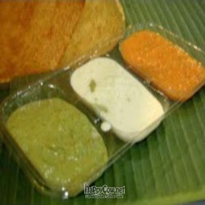Dosai serves with sides dishes - Chutney ... at Komala's Restaurant - Northpoint City in North Singapore