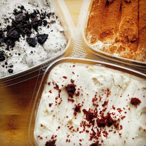 Vegan Box Cake
- Tiramisu
- Red Velvet
- Oreo at Thirdwave Espresso in Toronto