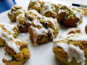 Vegan Matcha Coconut Scone at Thirdwave Espresso in Toronto
