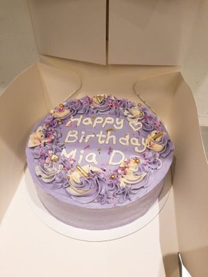 Vegan Custom Vanilla Cake at Thirdwave Espresso in Toronto