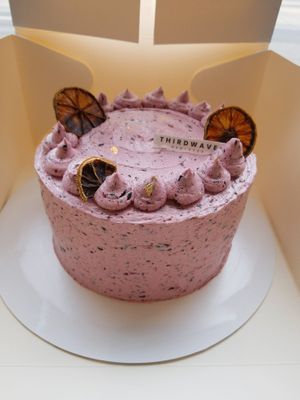 Vegan Blueberry Lemon Cake at Thirdwave Espresso in Toronto