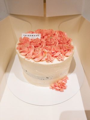 Vegan Custom Redvelvet Cake at Thirdwave Espresso in Toronto