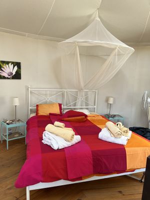 Inside  at Darjas Yurtas in Benajarafe