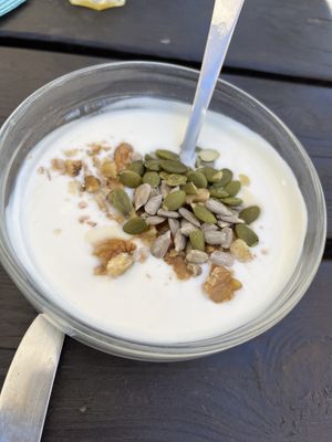 Breakfast   at Darjas Yurtas in Benajarafe