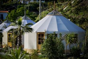 The yurts - Foto from website at Darjas Yurtas in Benajarafe